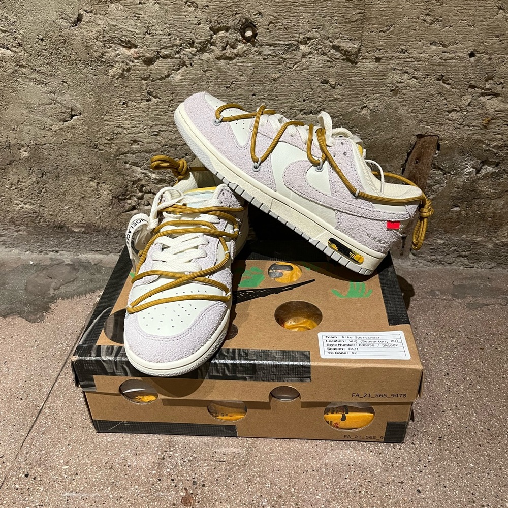 Nike dunk low Off white lot 37